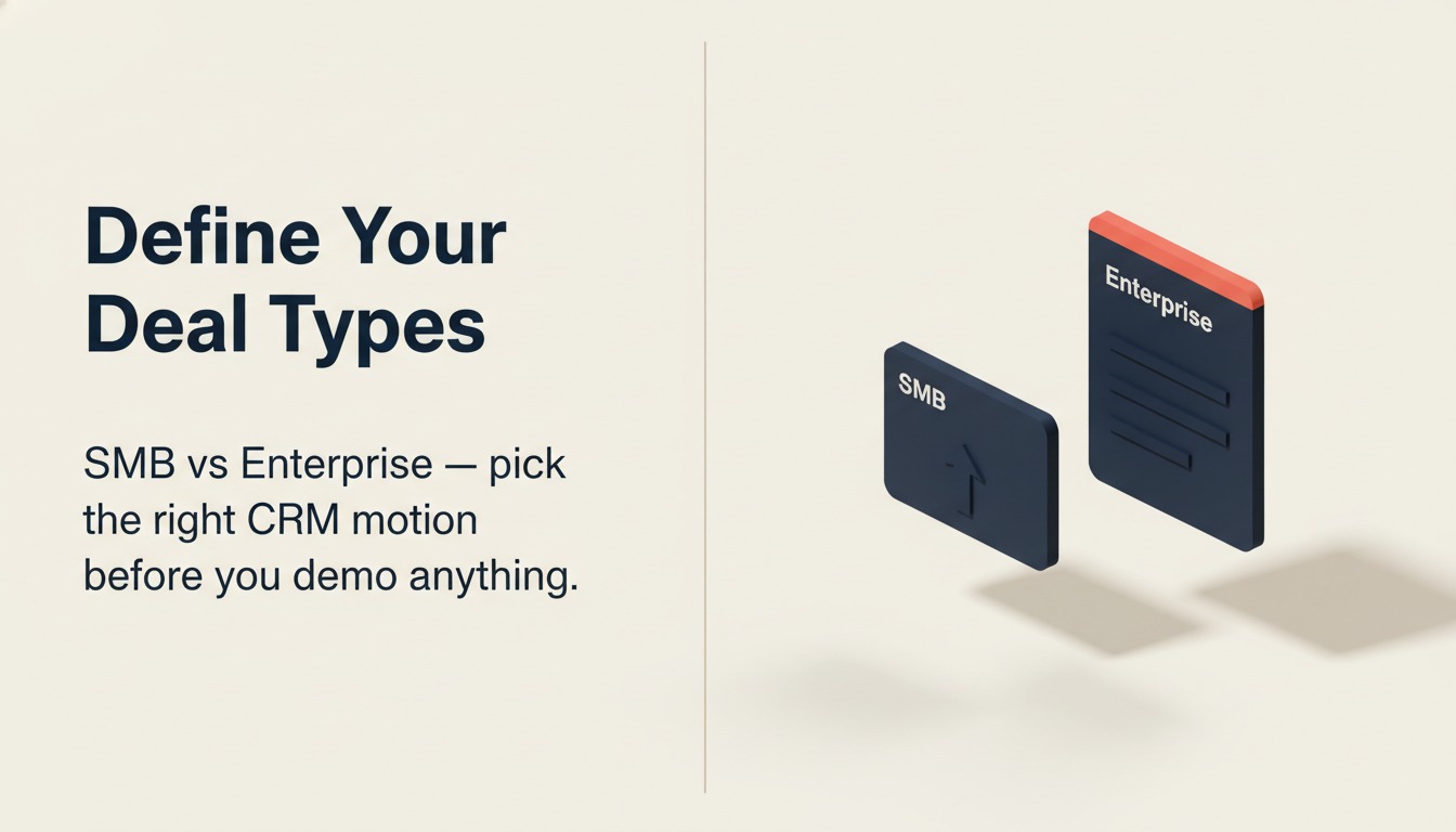 Step 1: Define Your Deal Types Before You Look at Any Software — types overview