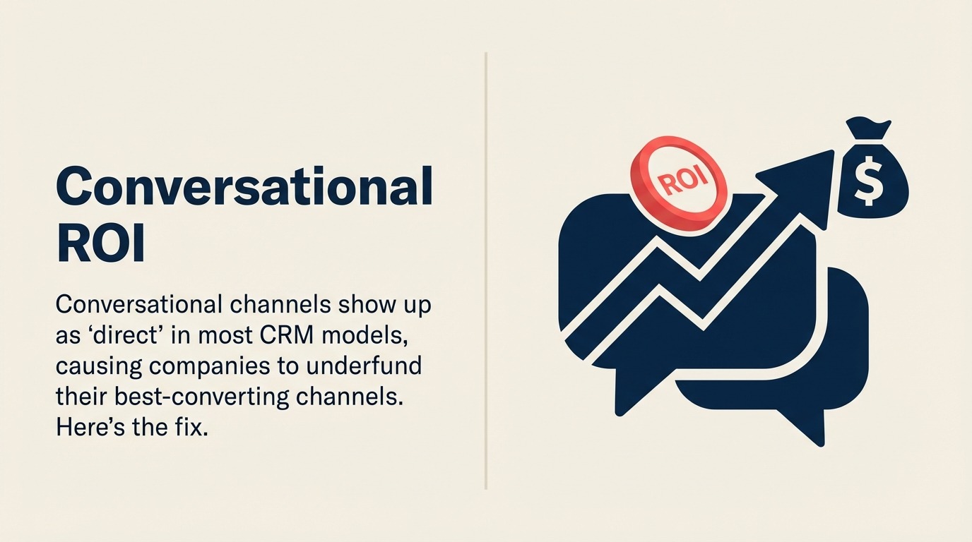 Conversational ROI signal bypassing broken first-touch attribution to reach pipeline value