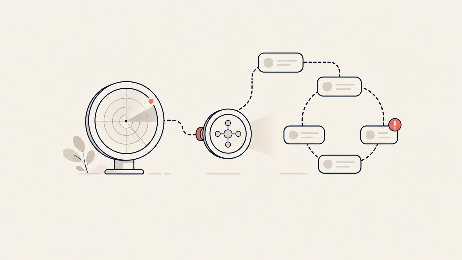 AI Chatbot QA Agent Inline-Visual zeigt Failure-Loop-Radar