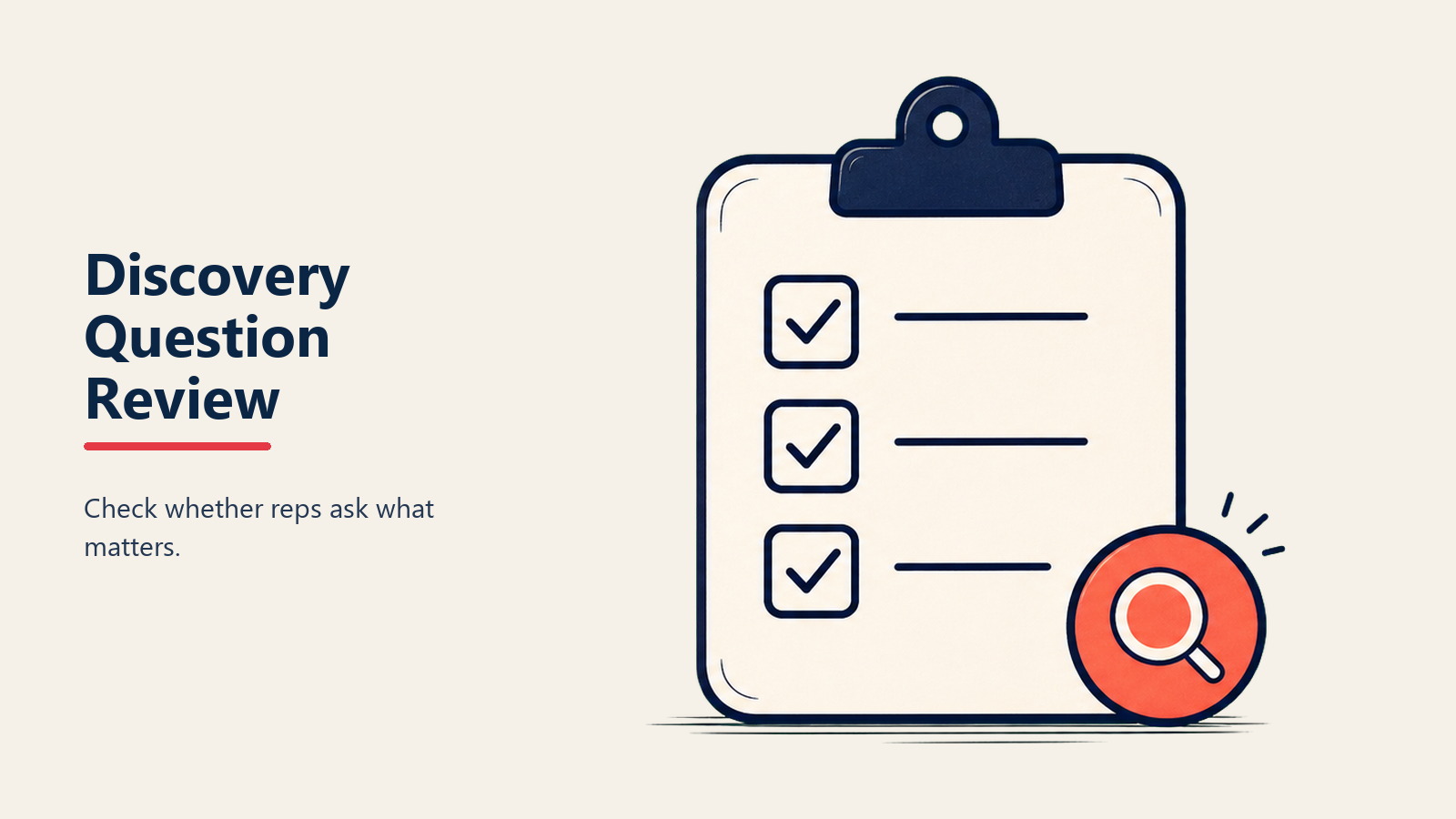 Tuân thủ câu hỏi discovery: AI tracking liệu rep có hỏi câu hỏi methodology bắt buộc trong call không