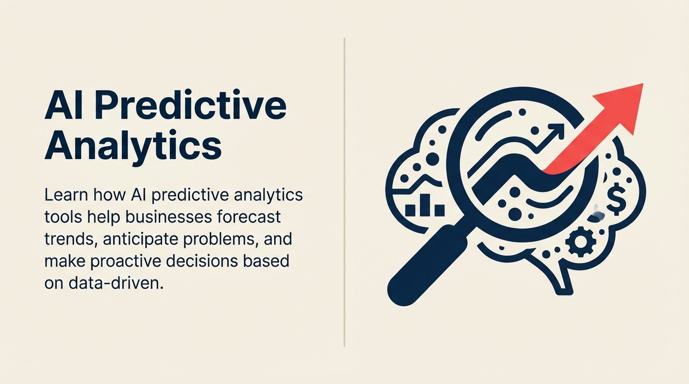 AI predictive analytics converting historical business signals into confidence-scored forecasts