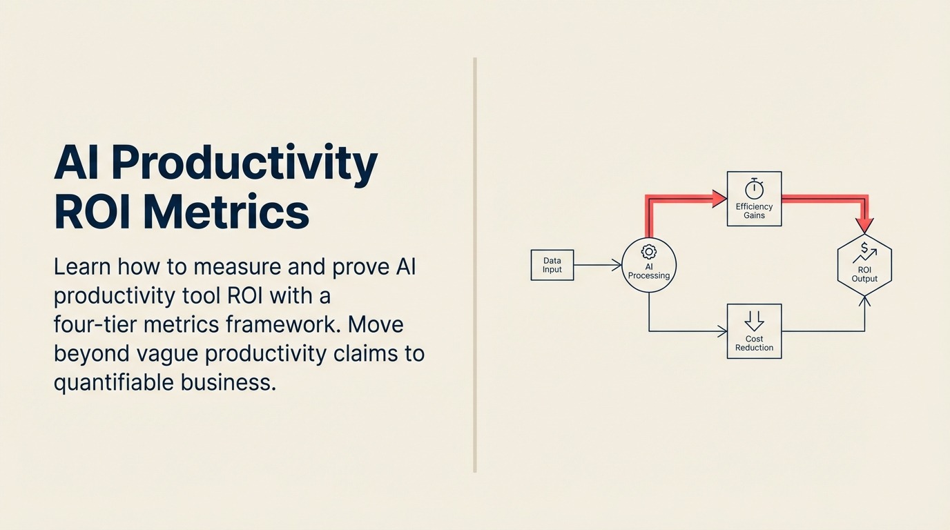 AI productivity ROI instrument measuring four layers of business value