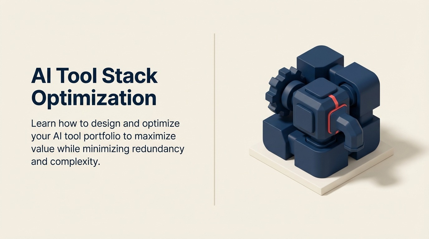 AI tool stack optimization transforming scattered tools into an integrated governed architecture