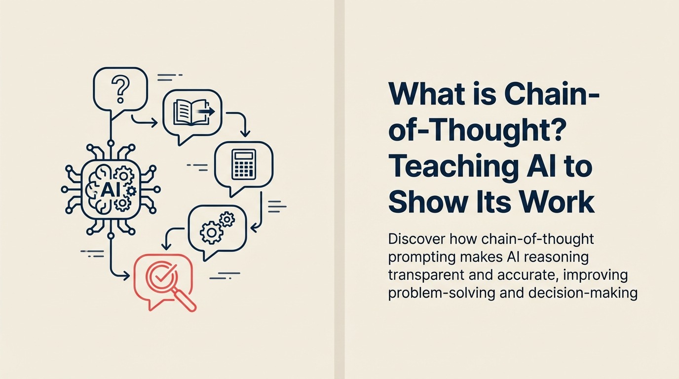 What Is Chain-of-Thought? shown as stepping stones from question to answer