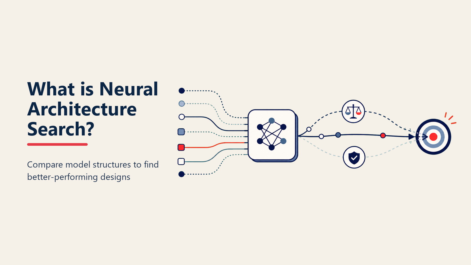 Proses neural architecture search menunjukkan eksplorasi otomatis ruang desain model