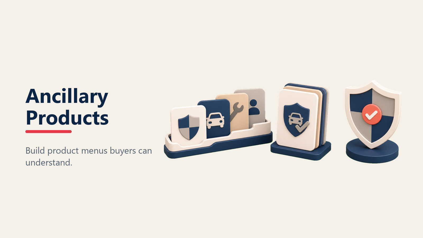 Ancillary Products Strategy illustrated with protection portfolio