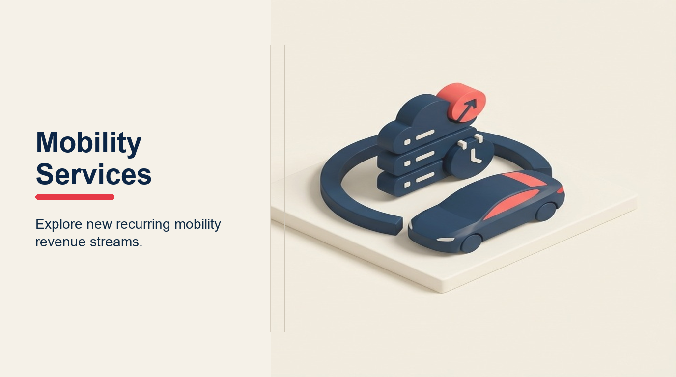 Vehicle Subscription and Mobility Services illustrated with mobility subscription ring