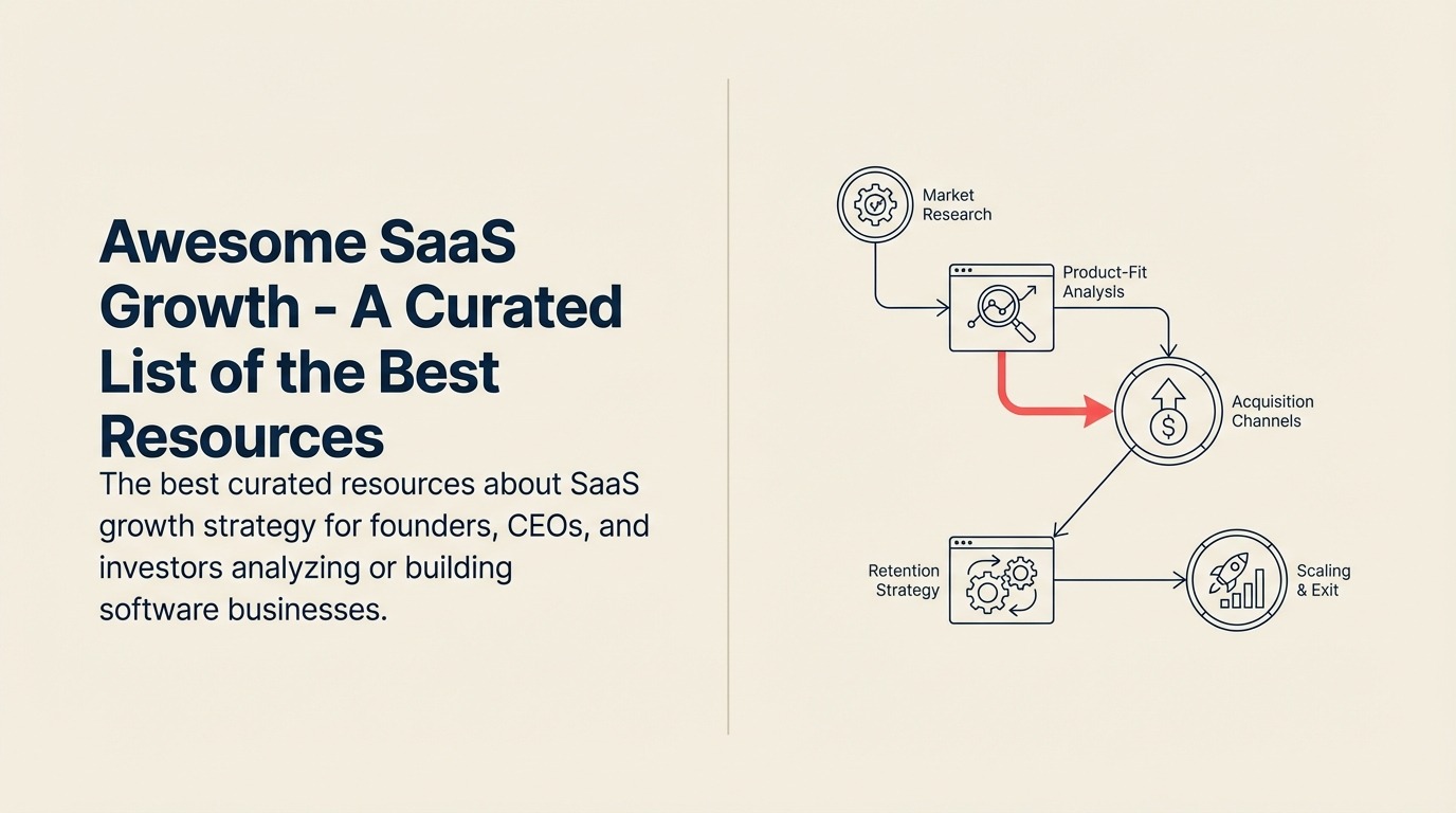 Awesome SaaS Growth - Daftar Terkurasi Sumber Daya Terbaik