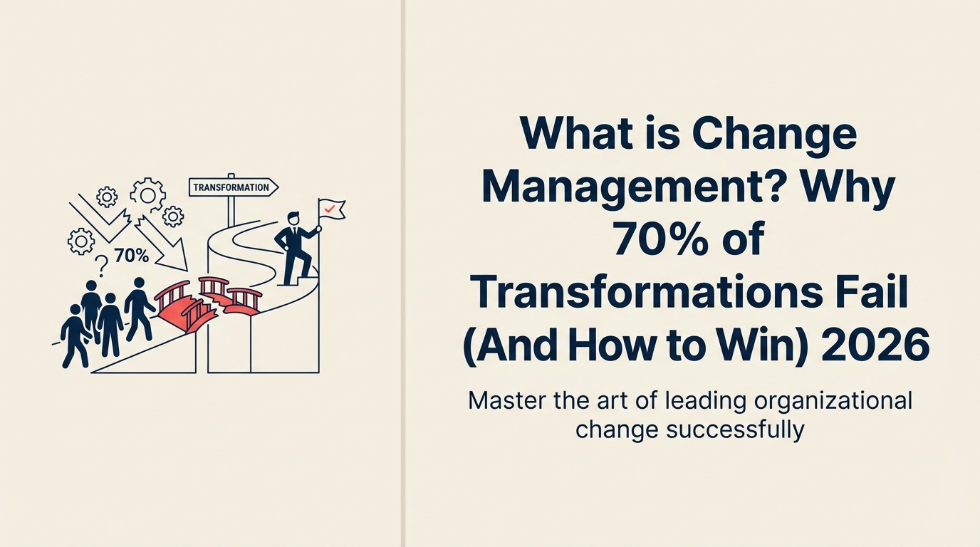 Change management bridge carrying work from a fragmented current state into an aligned future system