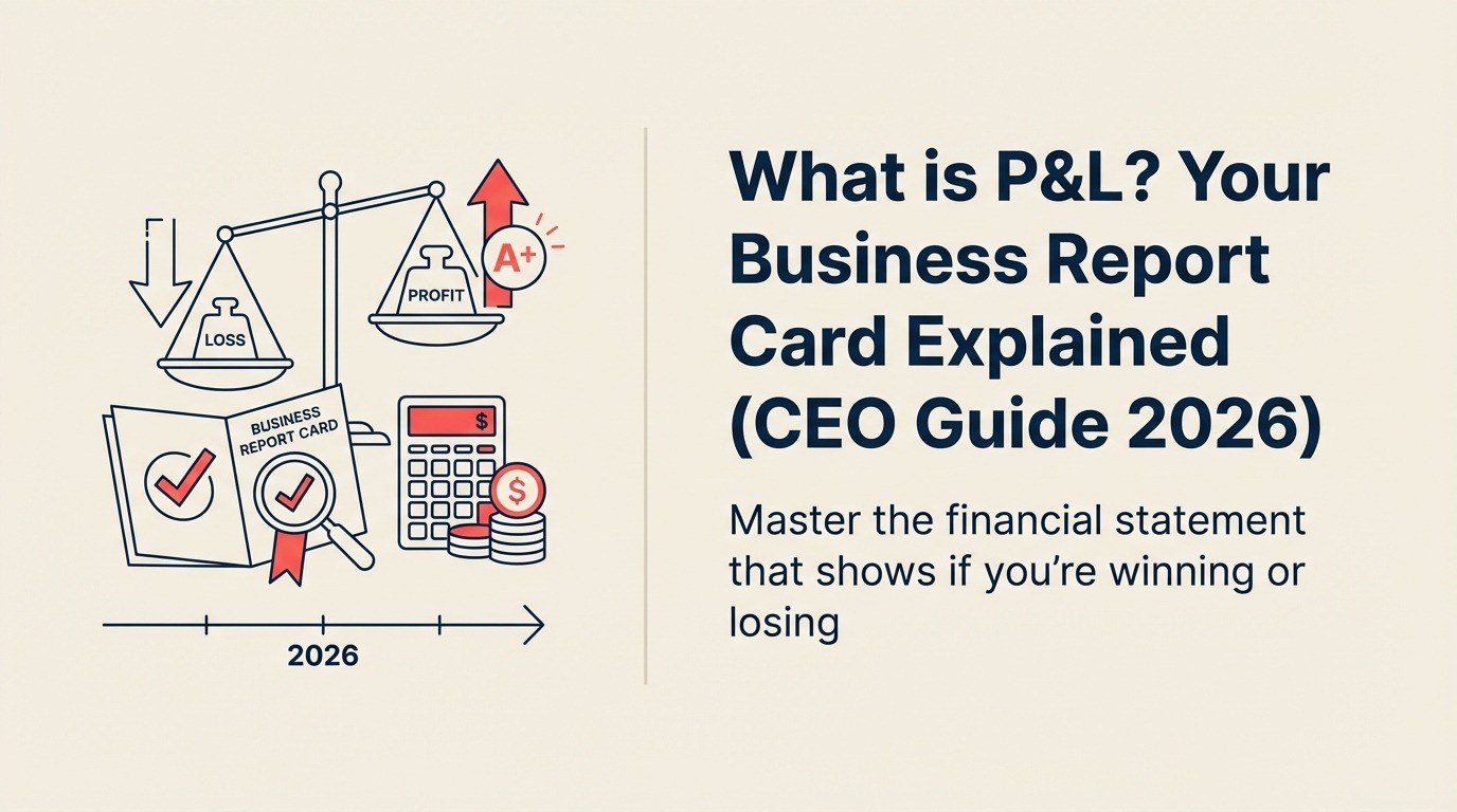 Profit and loss statement shown as a financial waterfall separating revenue, costs, and the remaining profit