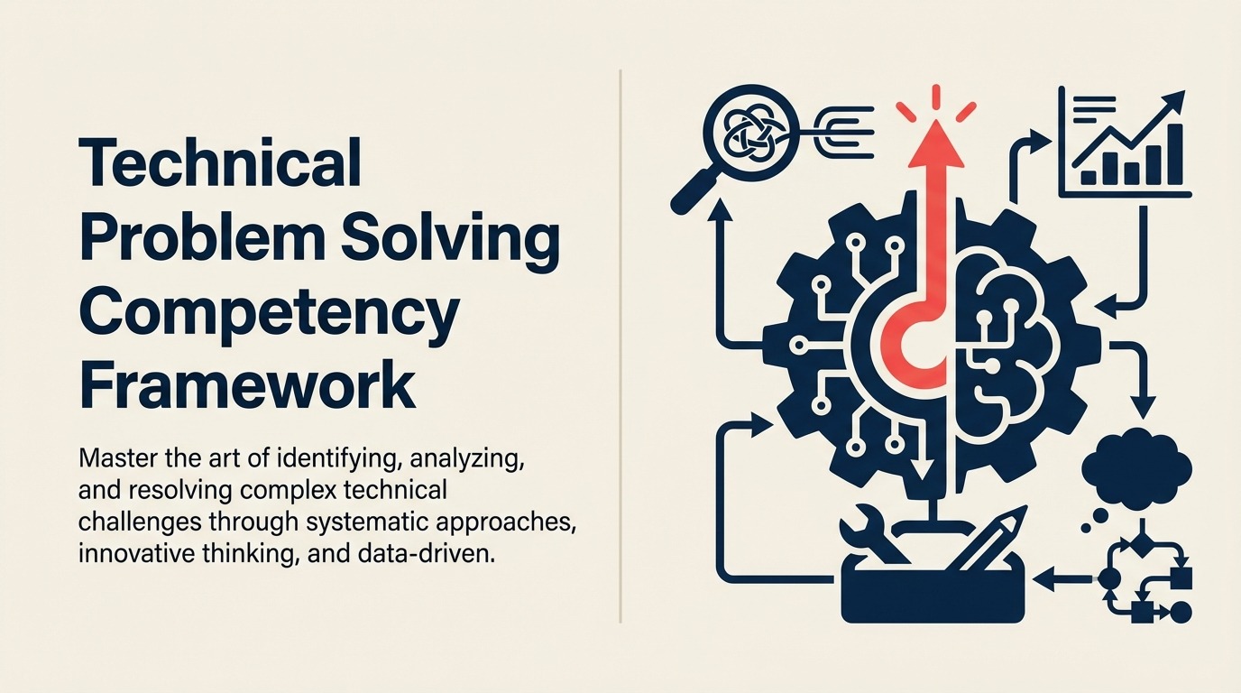 What is technical problem solving shown as a diagnostic lens revealing a root cause