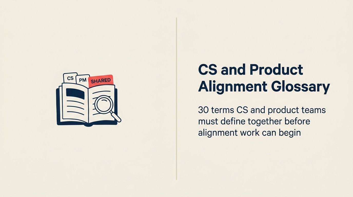 CS・Product アラインメント用語集:部門横断チームのための標準用語定義