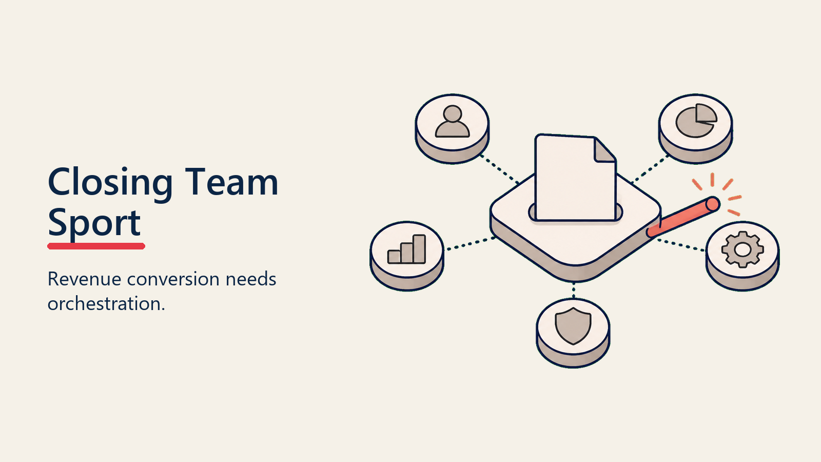 Cross-functional deal closing team coordinating legal finance executive and deal desk inputs