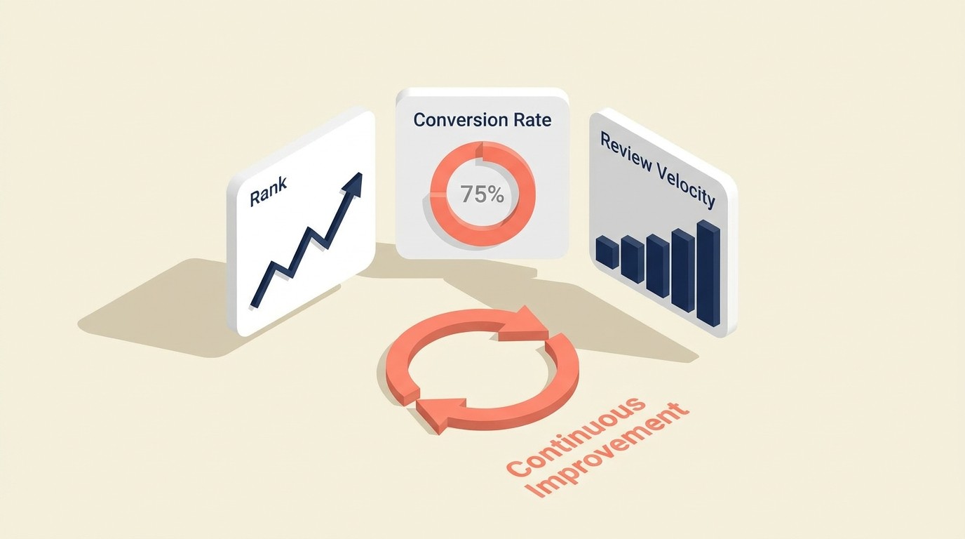 Monitoring-Dashboard zur Verfolgung von Keyword-Rankings, CTR, Conversion Rate und A/B-Testergebnissen