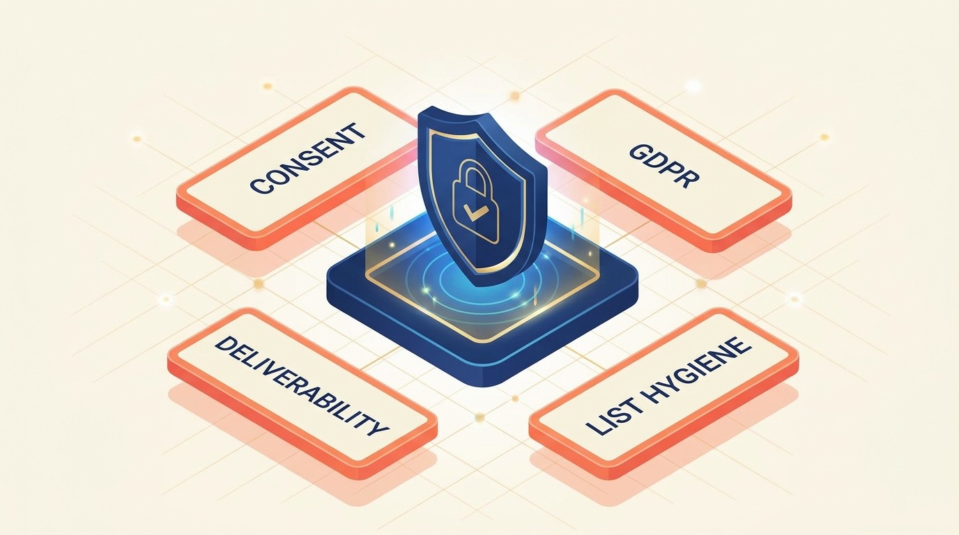 Cumplimiento, entregabilidad y privacidad de datos para la automatización de marketing