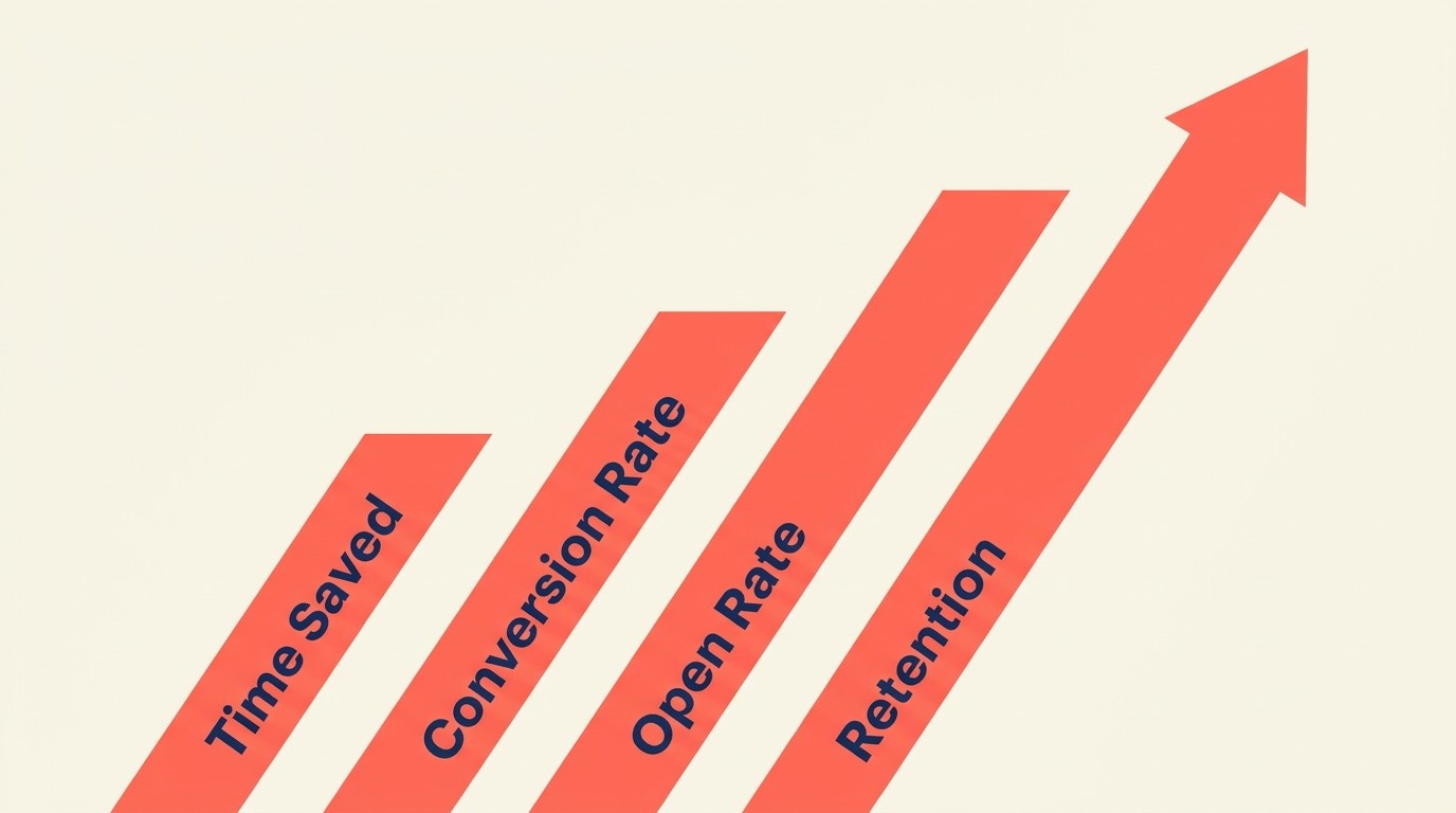 Métricas de ROI de automatización de marketing en eficiencia, conversión y retención