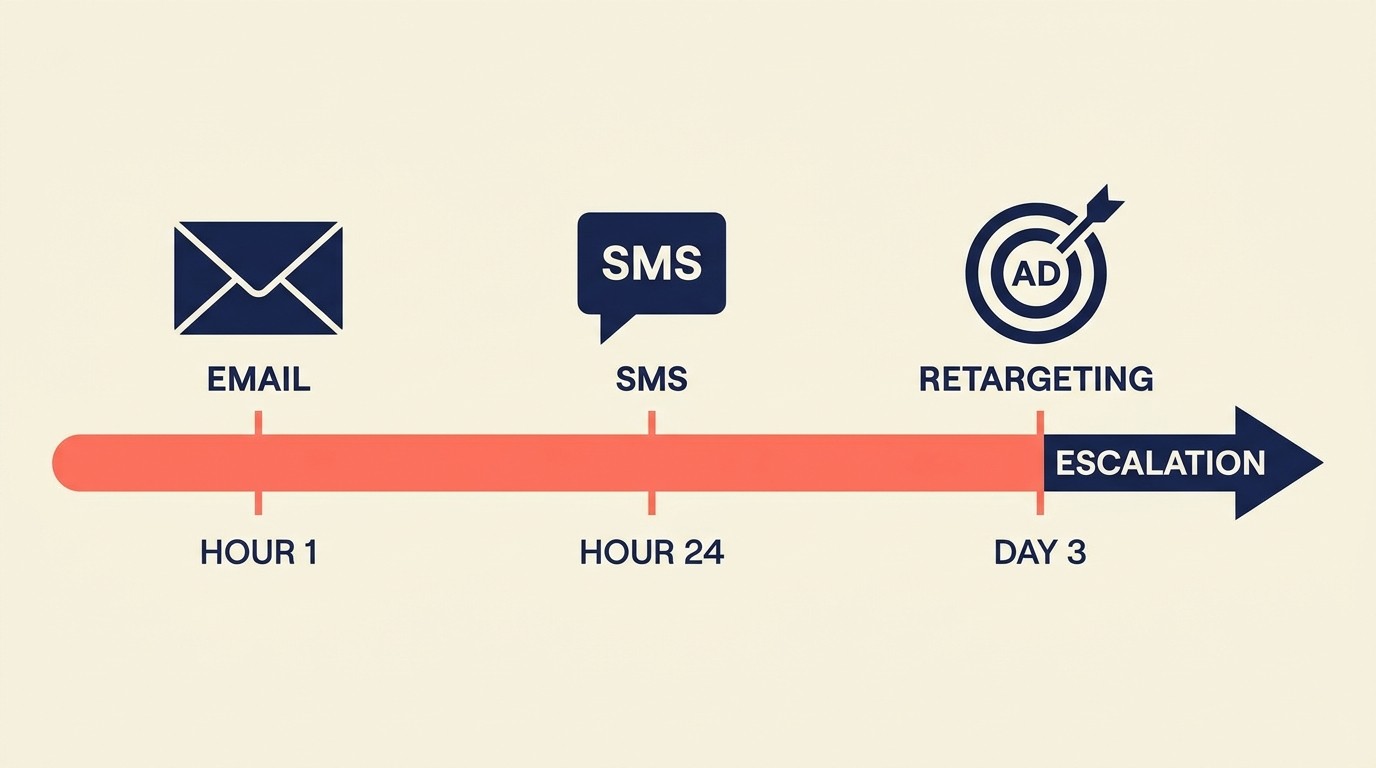 Automatización por SMS y multicanal coordinando email, SMS y notificaciones push