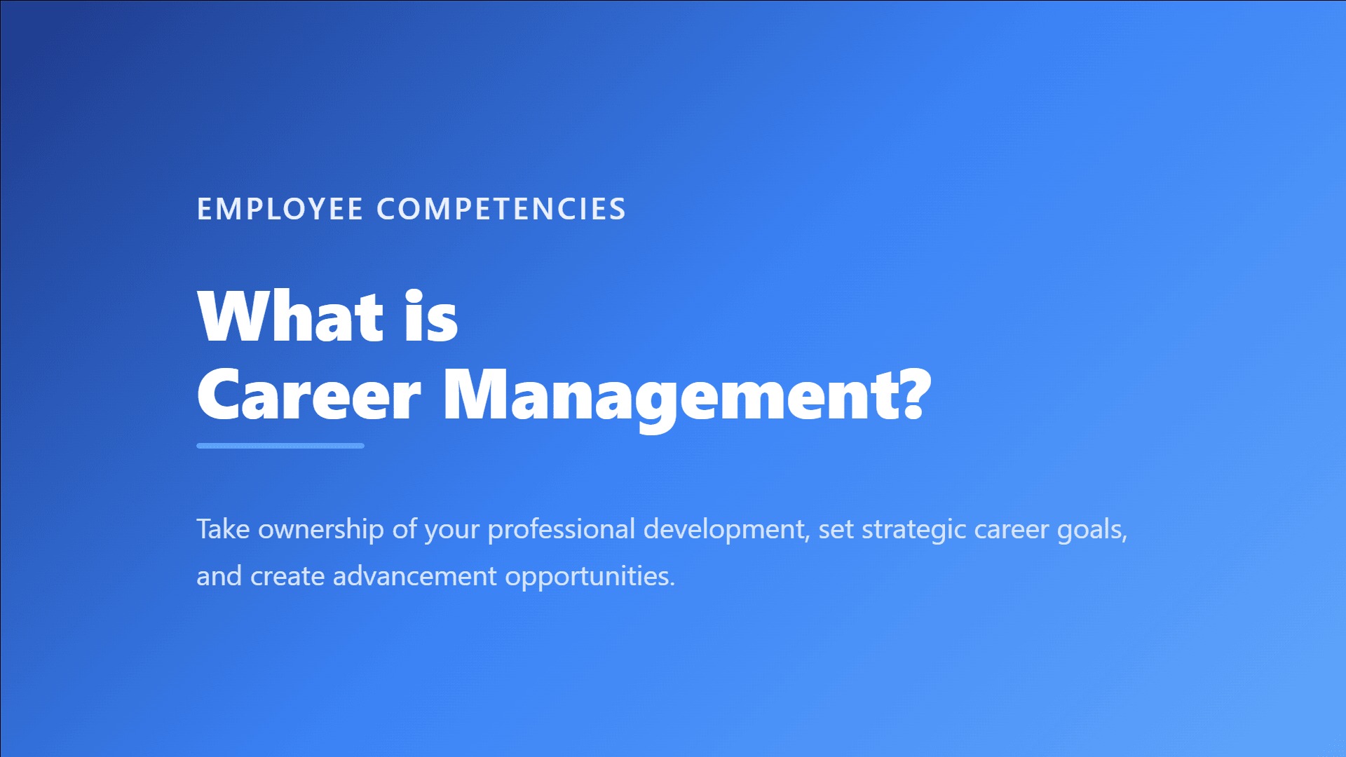 What Is Career Management? shown as a professional compass sits over a branching career map, with one coral route chosen deliberately while lateral and upward paths remain visible
