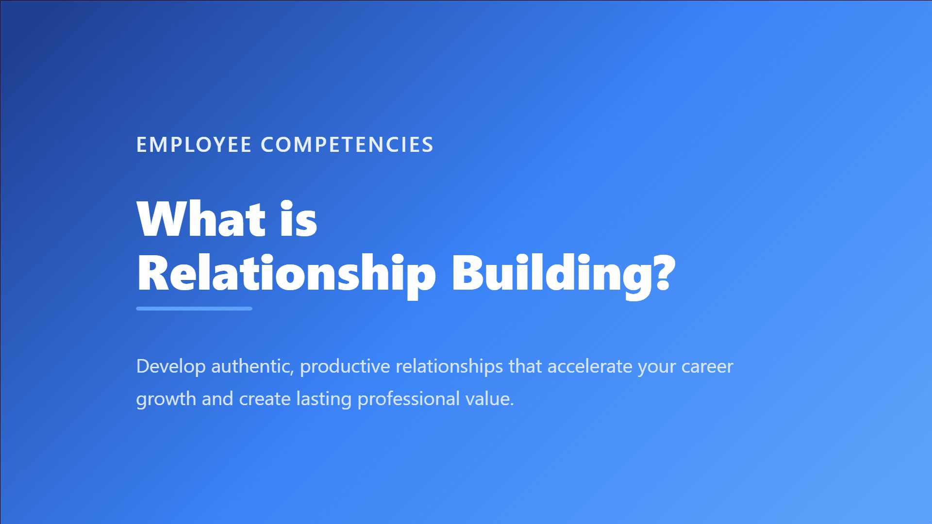 relationship-building