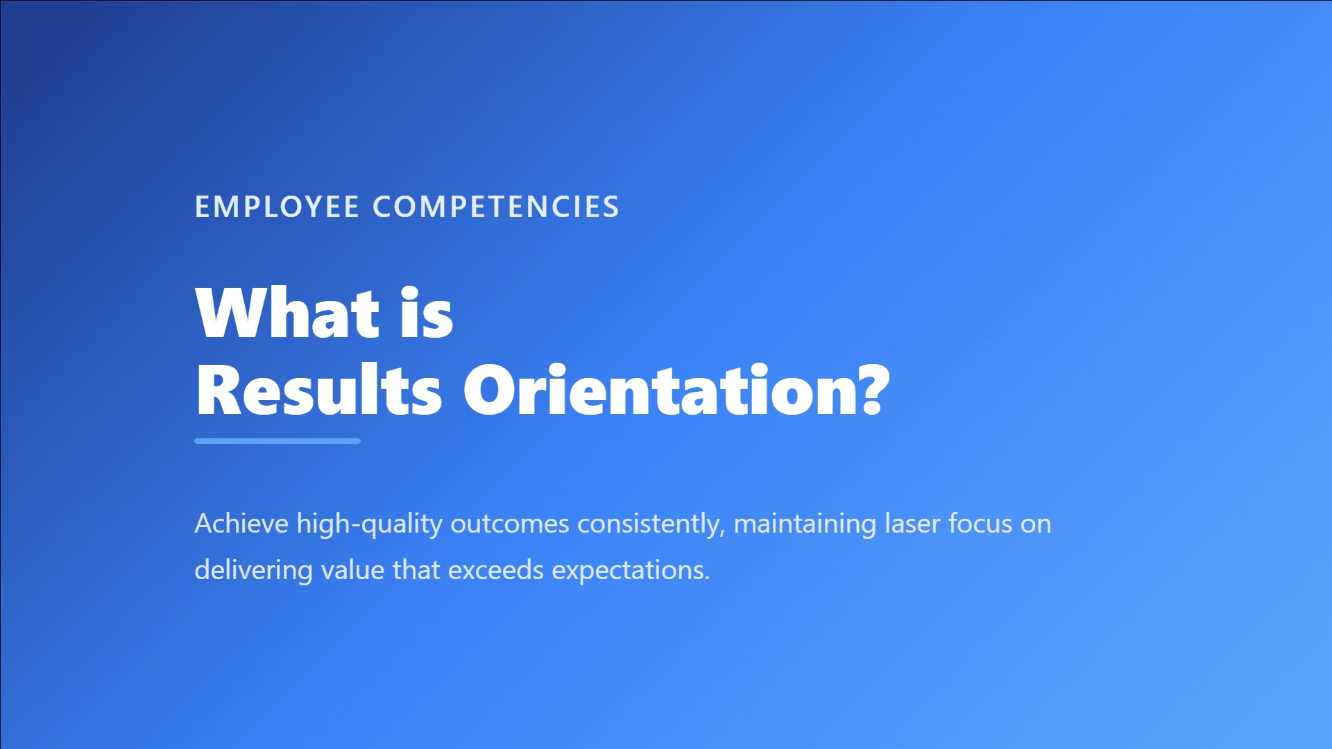 Results orientation shown as an outcome compass bypassing busywork to reach delivered impact