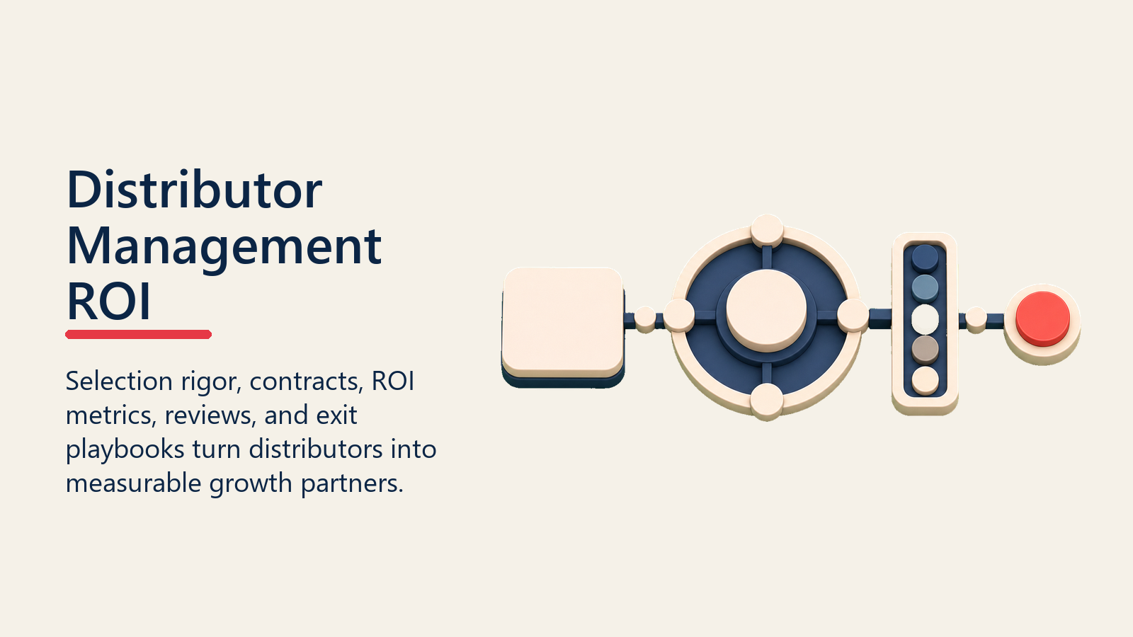 Distributor Management ROI shown as distributor growth engine