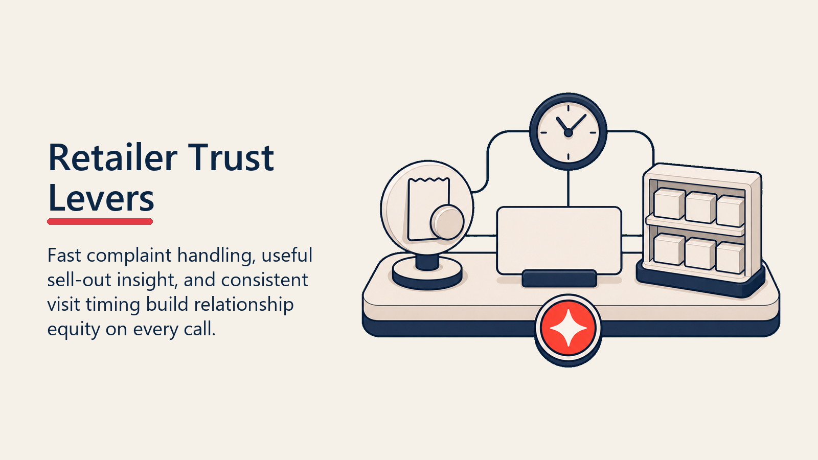 Retailer Trust Levers shown as relationship lever workbench