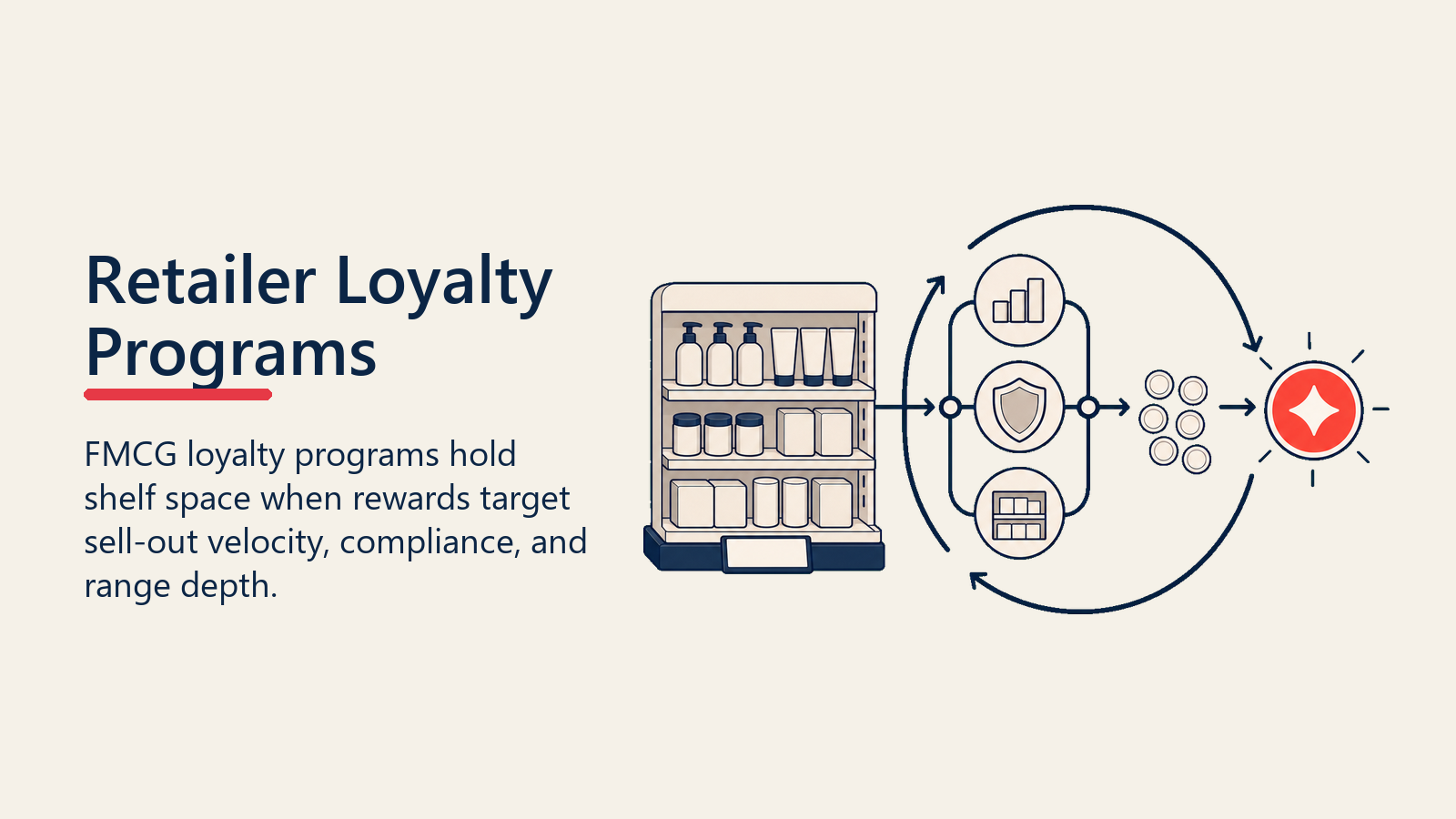Retailer Loyalty Programs shown as sell-out loyalty loop