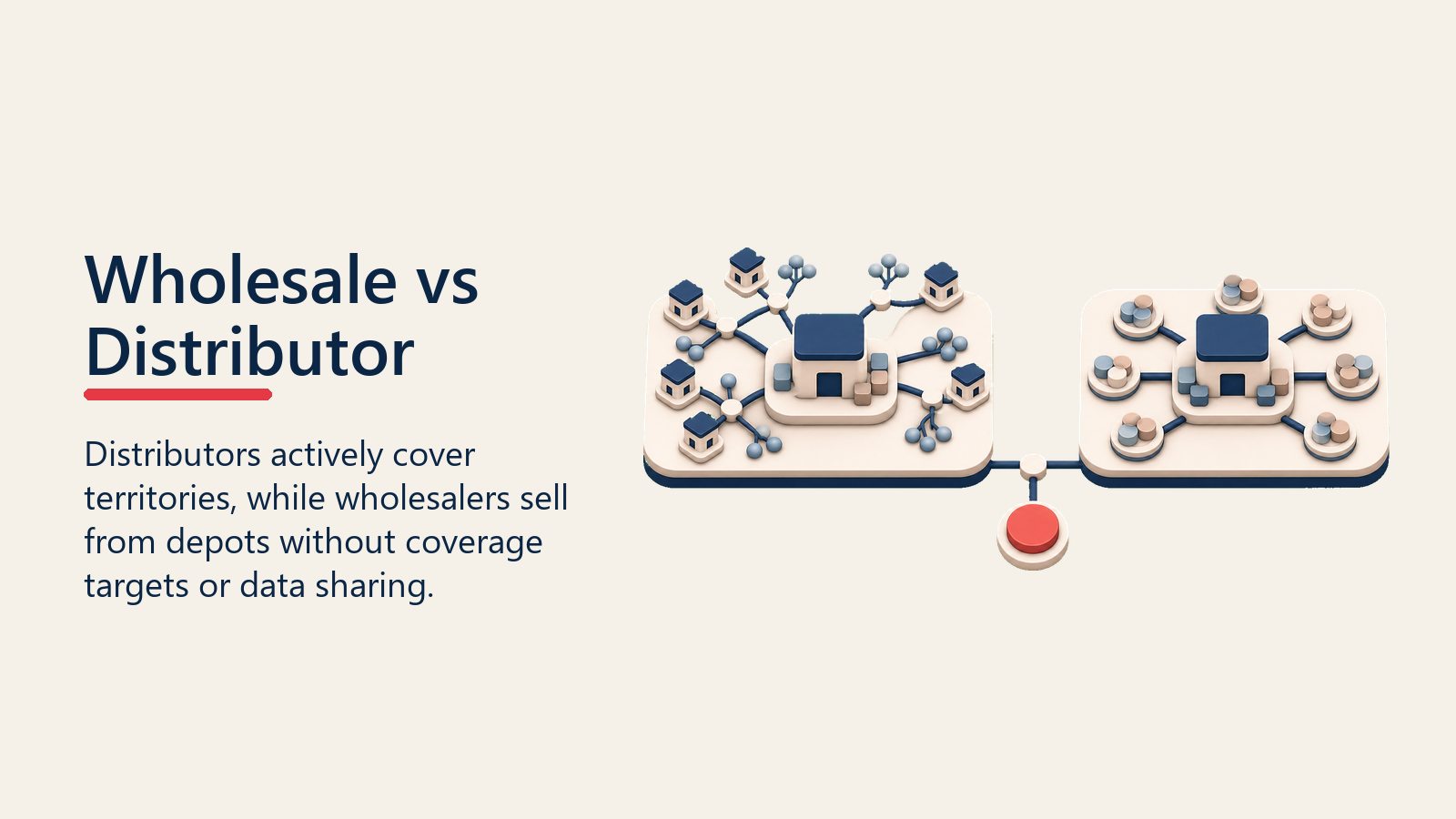 Wholesale vs Distributor shown as wholesale distributor role comparison
