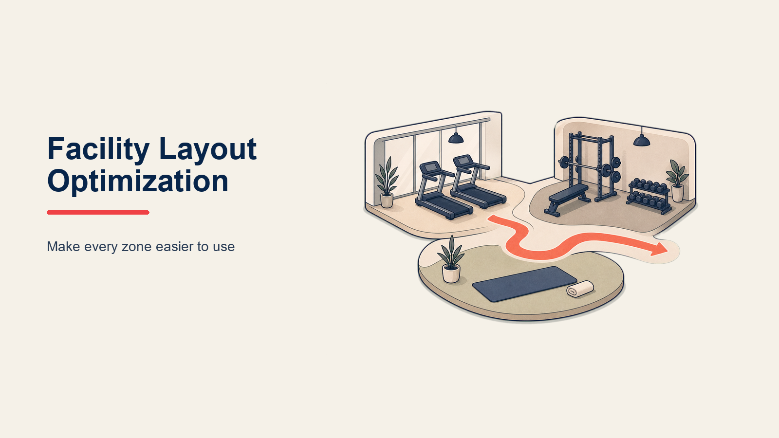 Facility-Layout-Optimierung für Fitnessstudios: Traffic-Flow, Zonengestaltung & Expansionsplanung – Leitfaden 2025