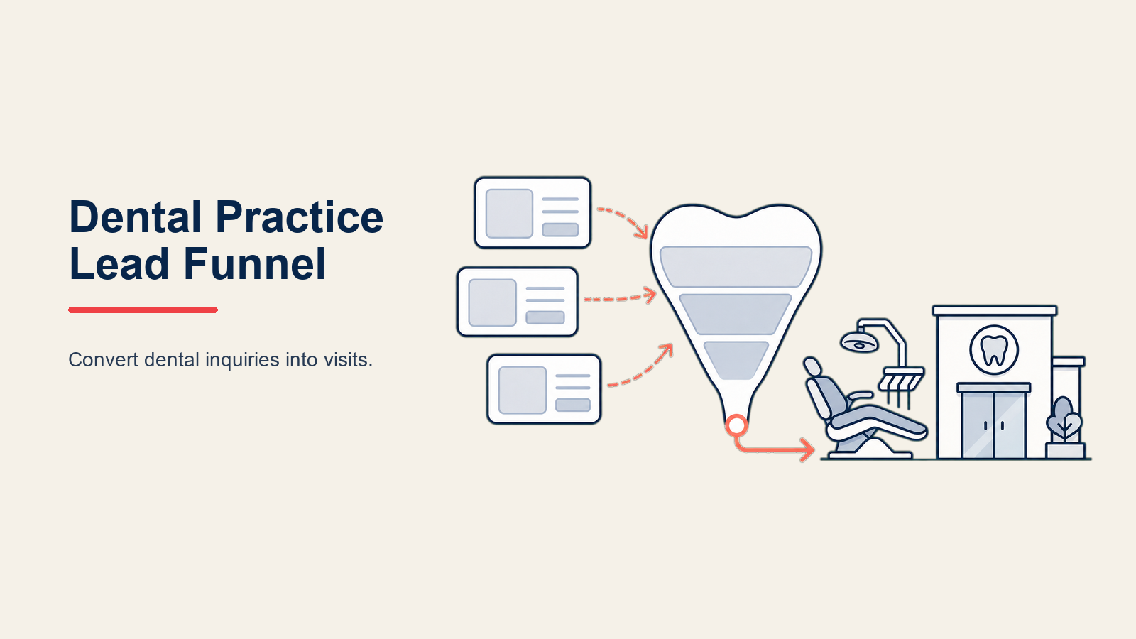 歯科医院Lead Funnel：問い合わせを生涯患者に変換する