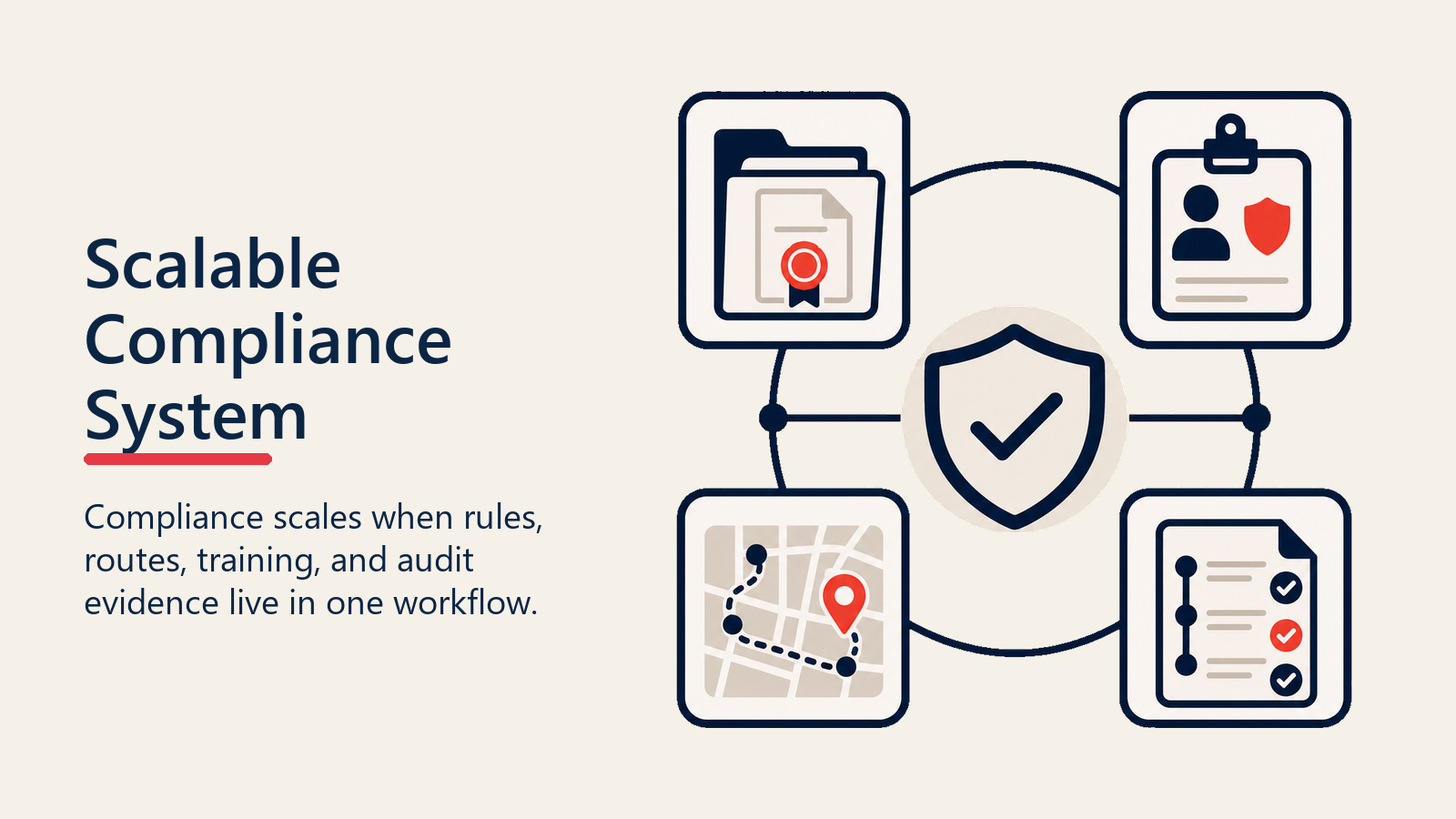 Scalable D2D Compliance Workflow shown as compliance control flow