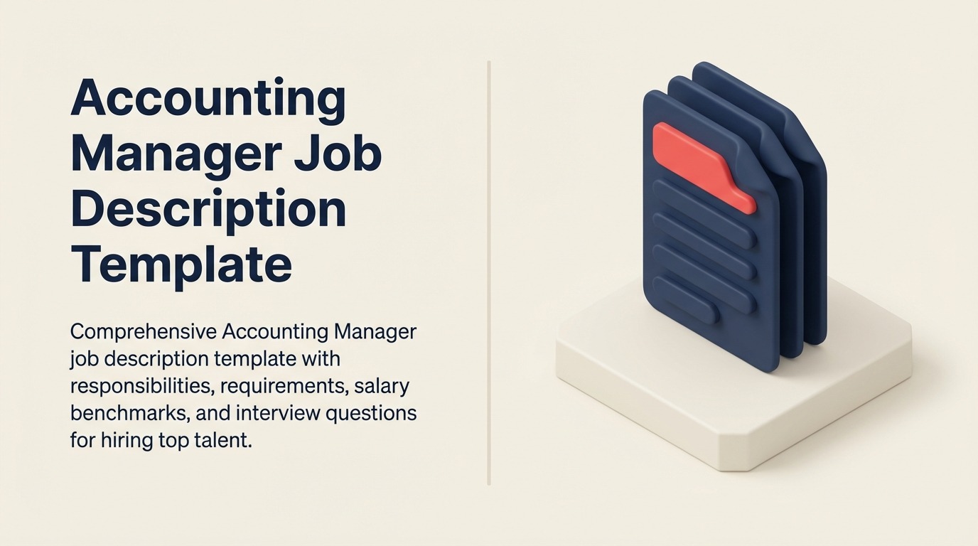 Accounting Manager job description illustrated as a bridge from financial records to business decisions