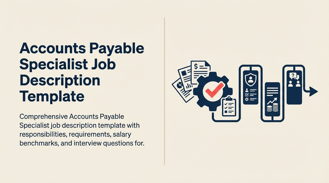 Accounts Payable Specialist job description shown as a controlled invoice payment valve