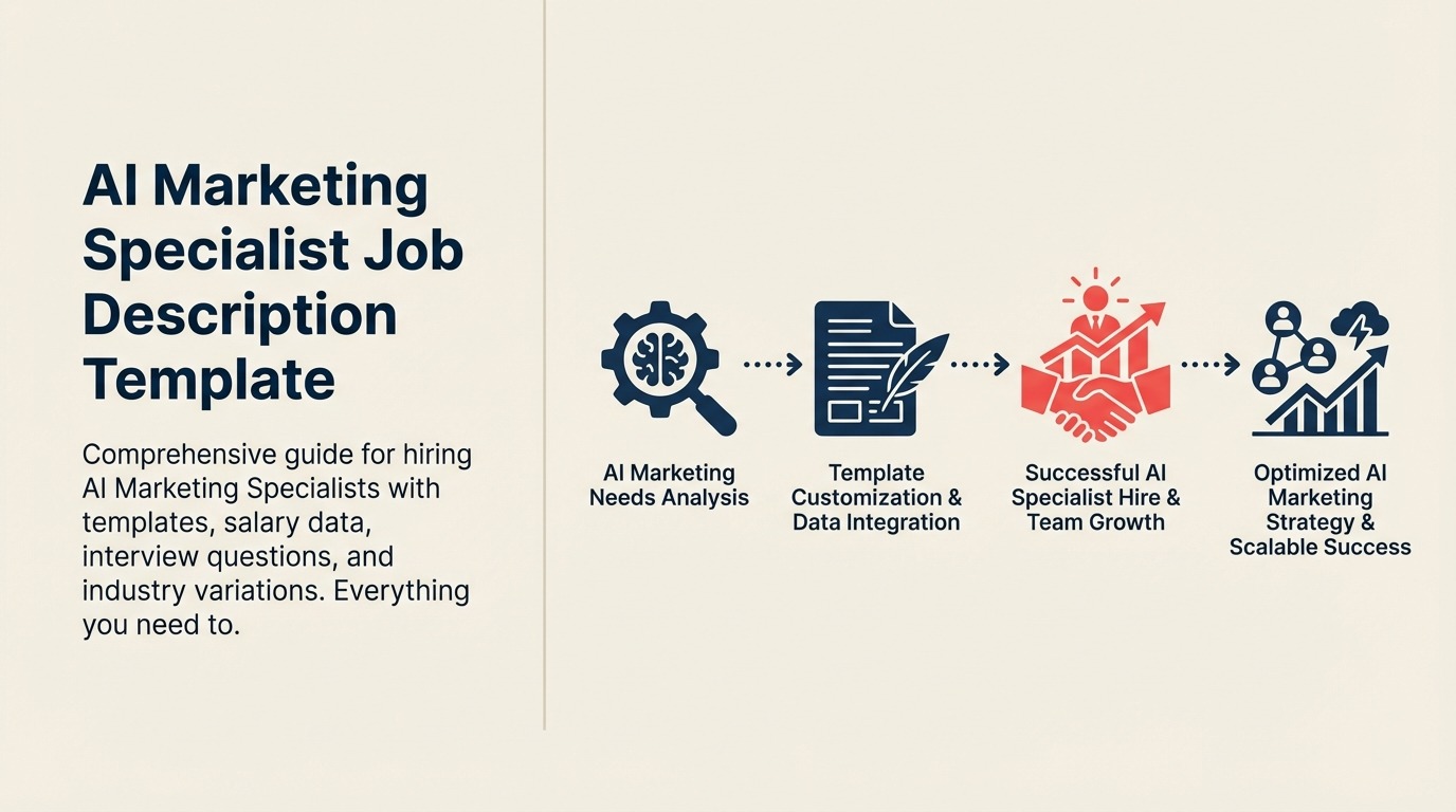 AI Marketing Specialist Job Description illustrated with AI campaign megaphone