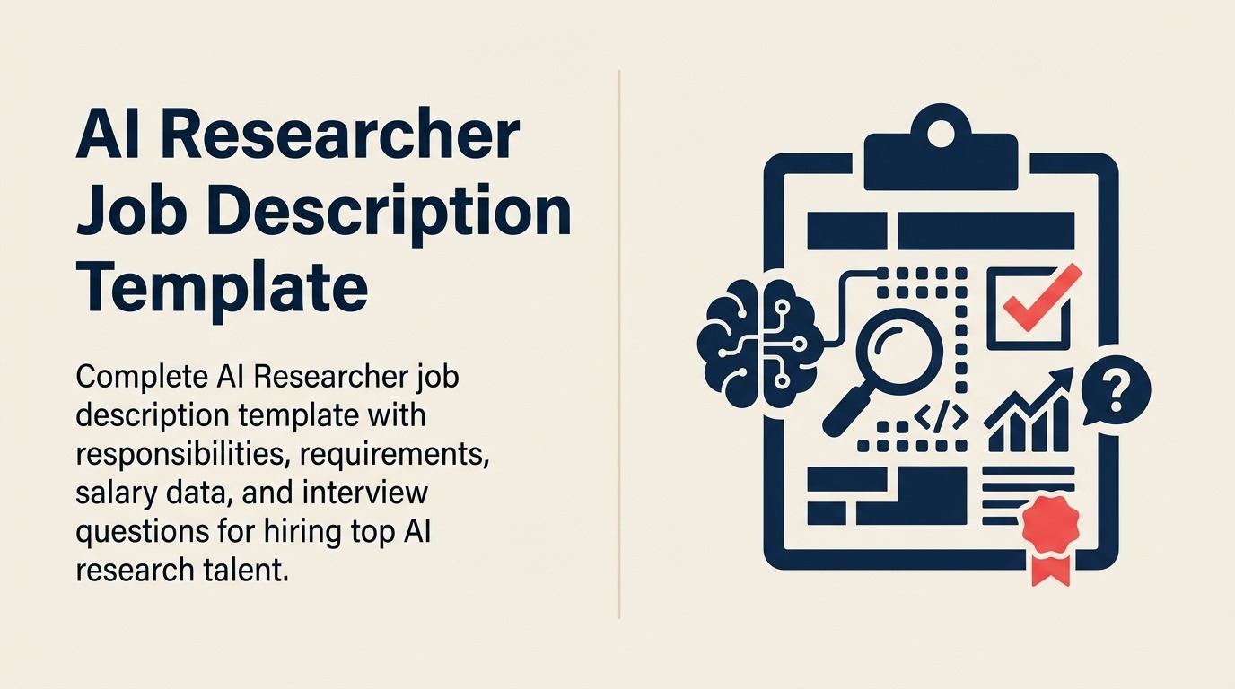 AI researcher job description shown as a research lens turning experiments into verified evidence