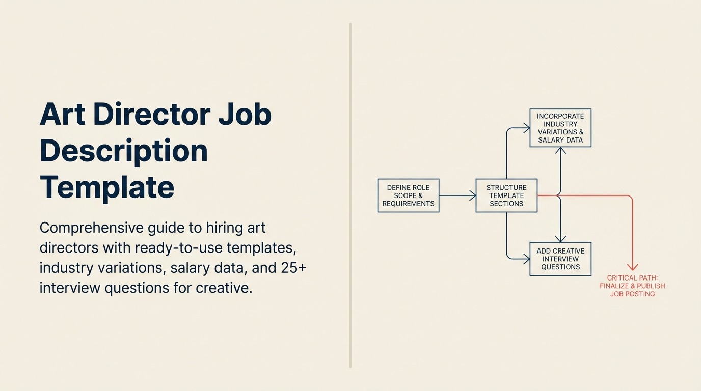 Art Director job description represented by a baton aligning creative work