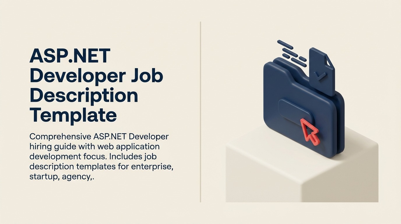 ASP.NET Developer Job Description illustrated with modular web-service workbench