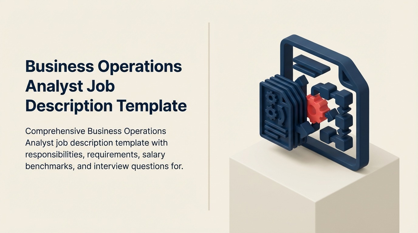 Business Operations Analyst Job Description illustrated with process lens