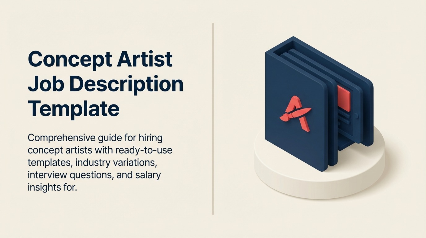 Concept Artist Job Description illustrated with sketchbook