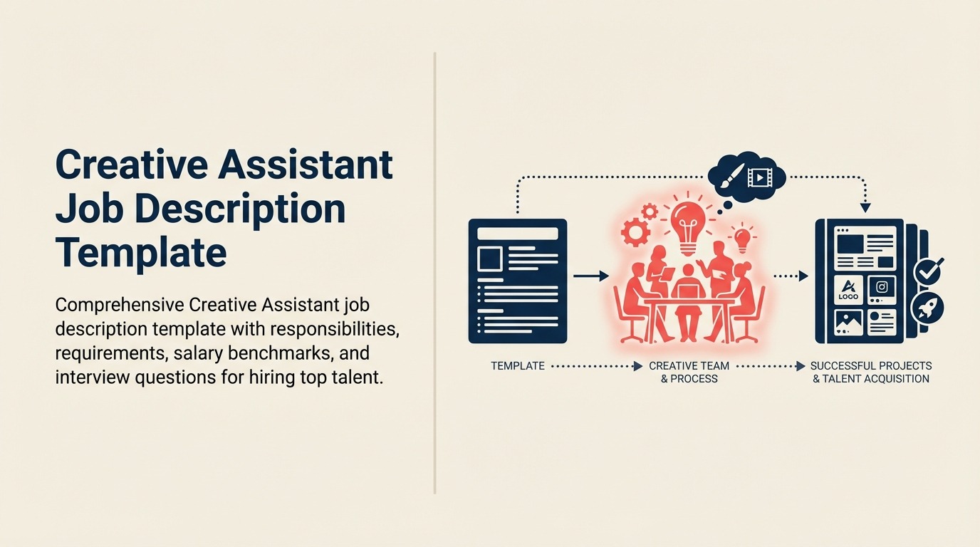 Creative assistant job description shown as a brand quality lens reviewing a brief and finished assets