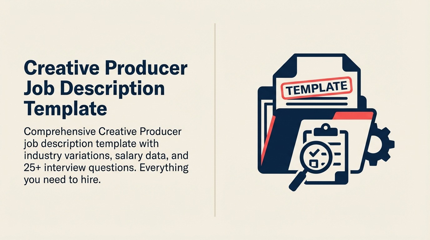Creative Producer job description illustrated by a production console coordinating briefs, budgets, and campaign delivery