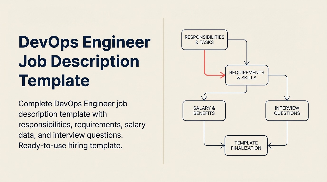 DevOps engineer job description shown as a continuous delivery and reliability loop