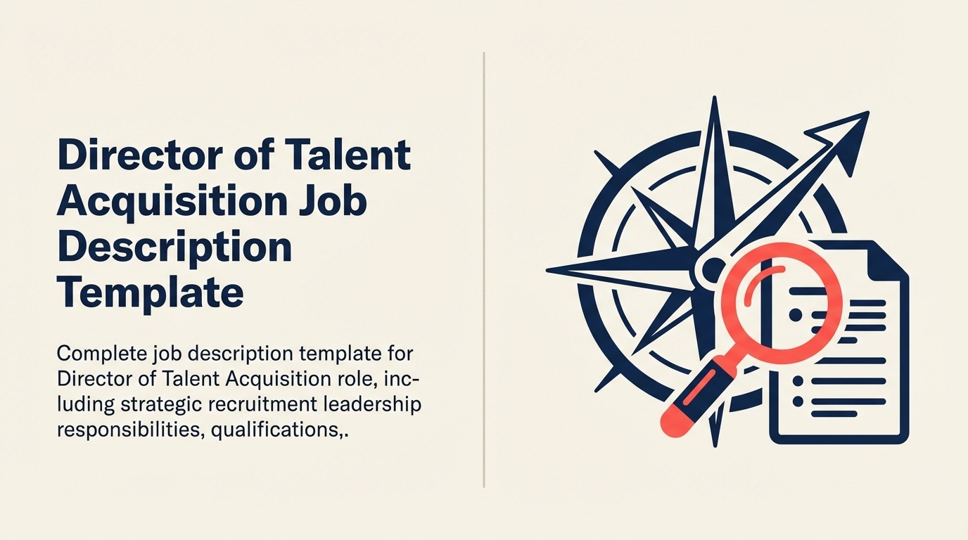 Director of Talent Acquisition Job Description illustrated with executive talent portfolio compass
