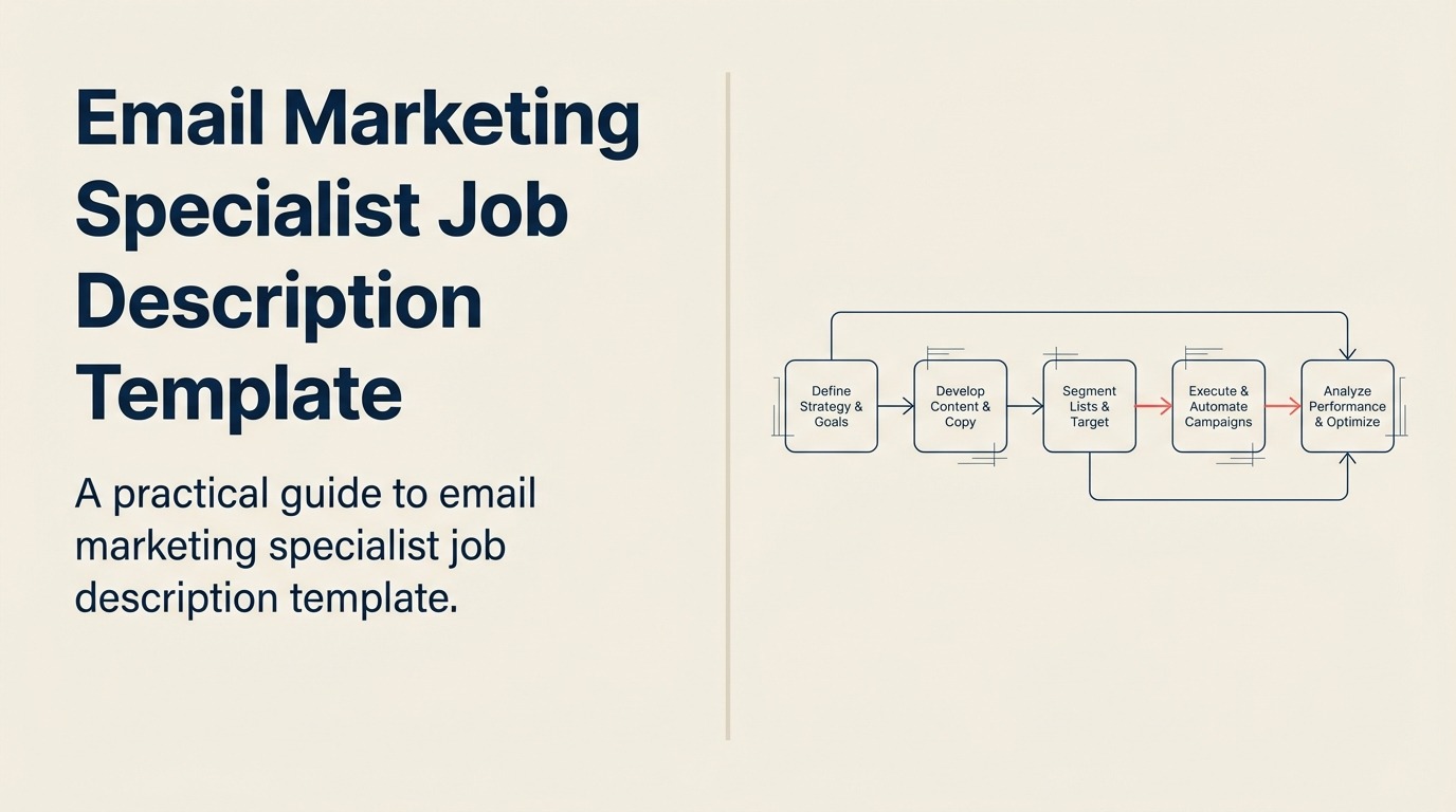 Email marketing specialist job description shown as an optimized campaign loop