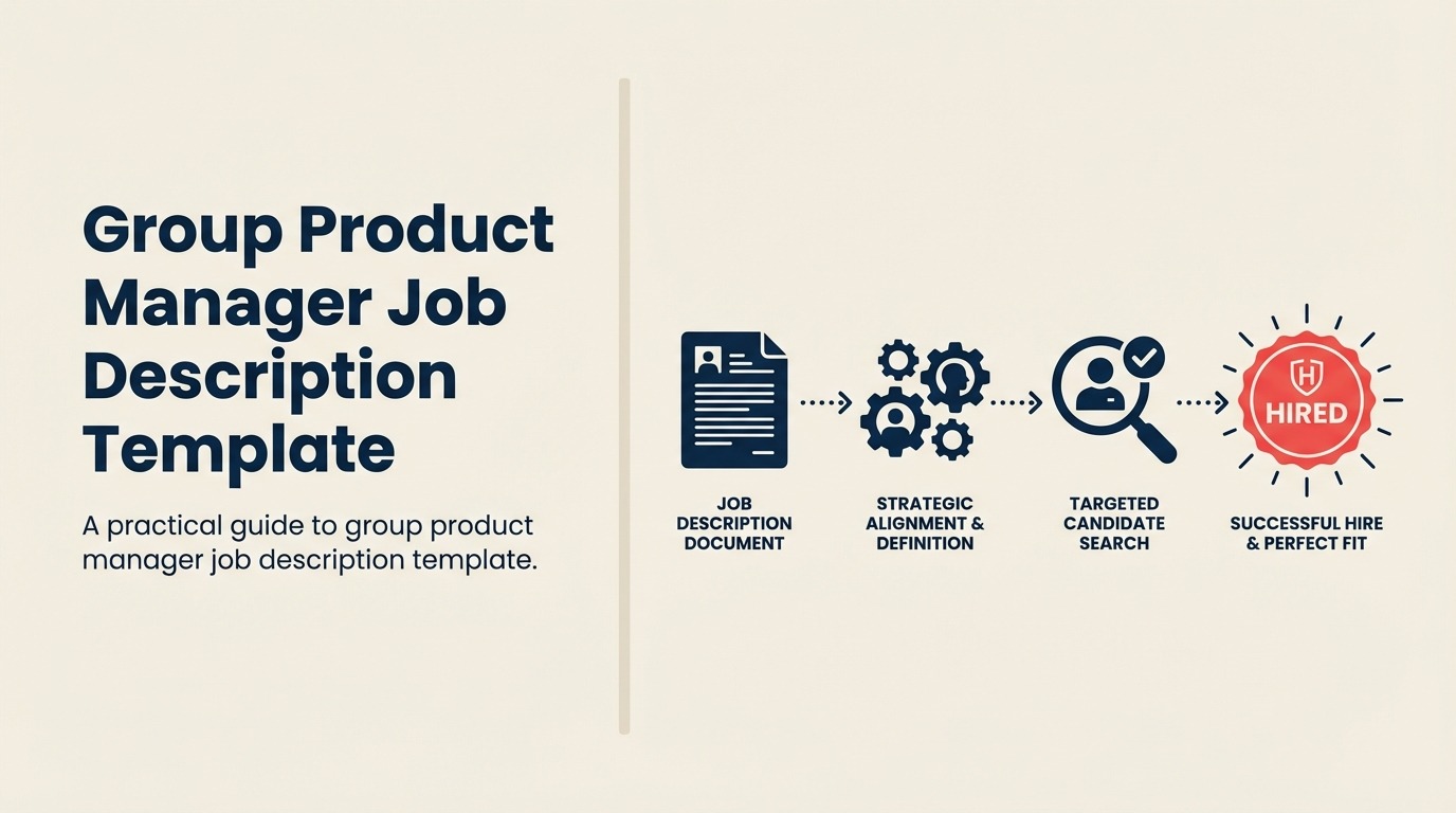 Group Product Manager job description shown as a portfolio canopy aligning product teams