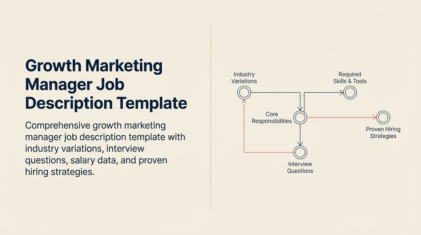 Growth Marketing Manager Job Description illustrated with growth laboratory