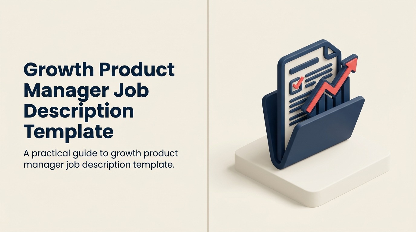 Growth Product Manager job description shown as an experiment engine driving four growth outcomes
