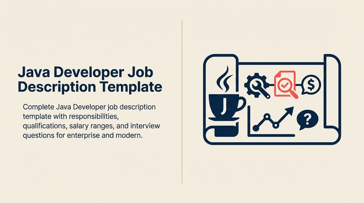 Java Developer job description with a modular enterprise application core
