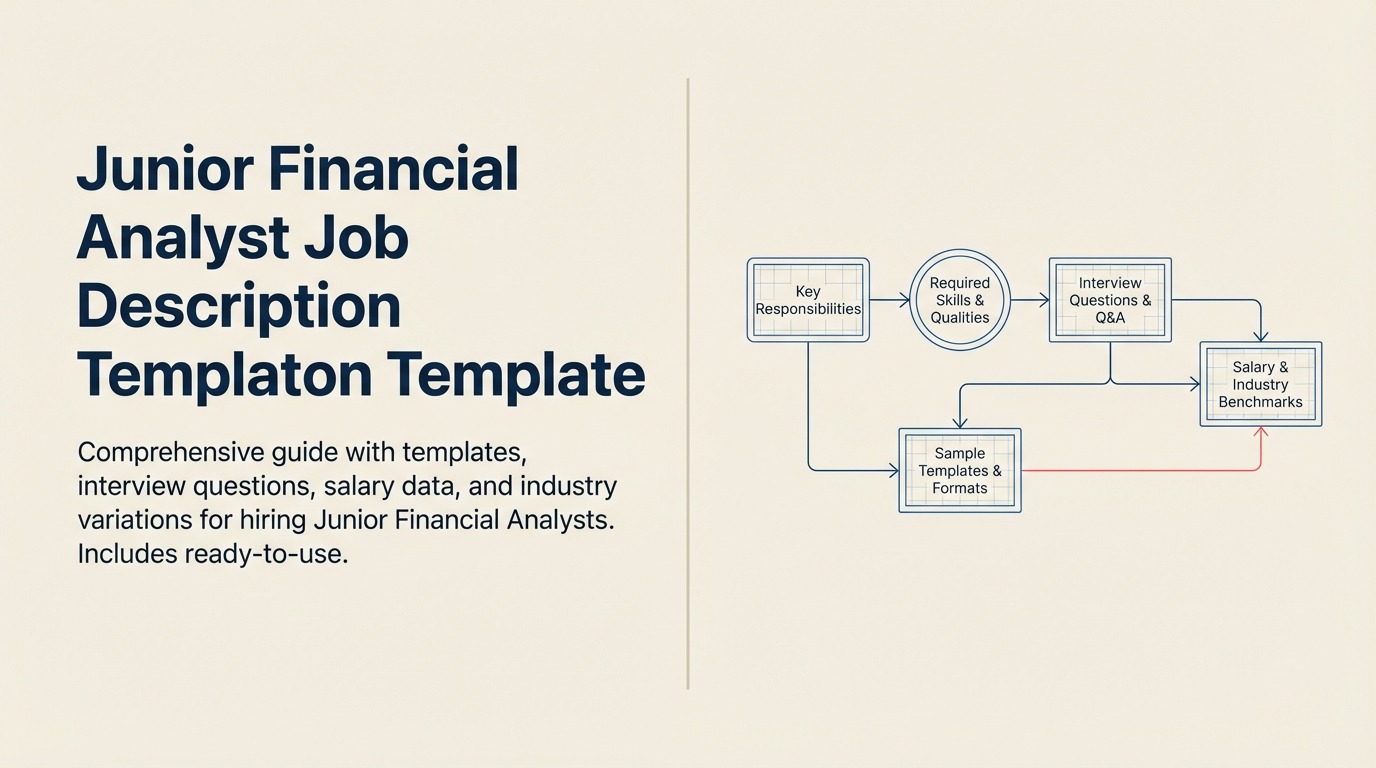Junior Financial Analyst job description shown as a lens turning financial records into insight