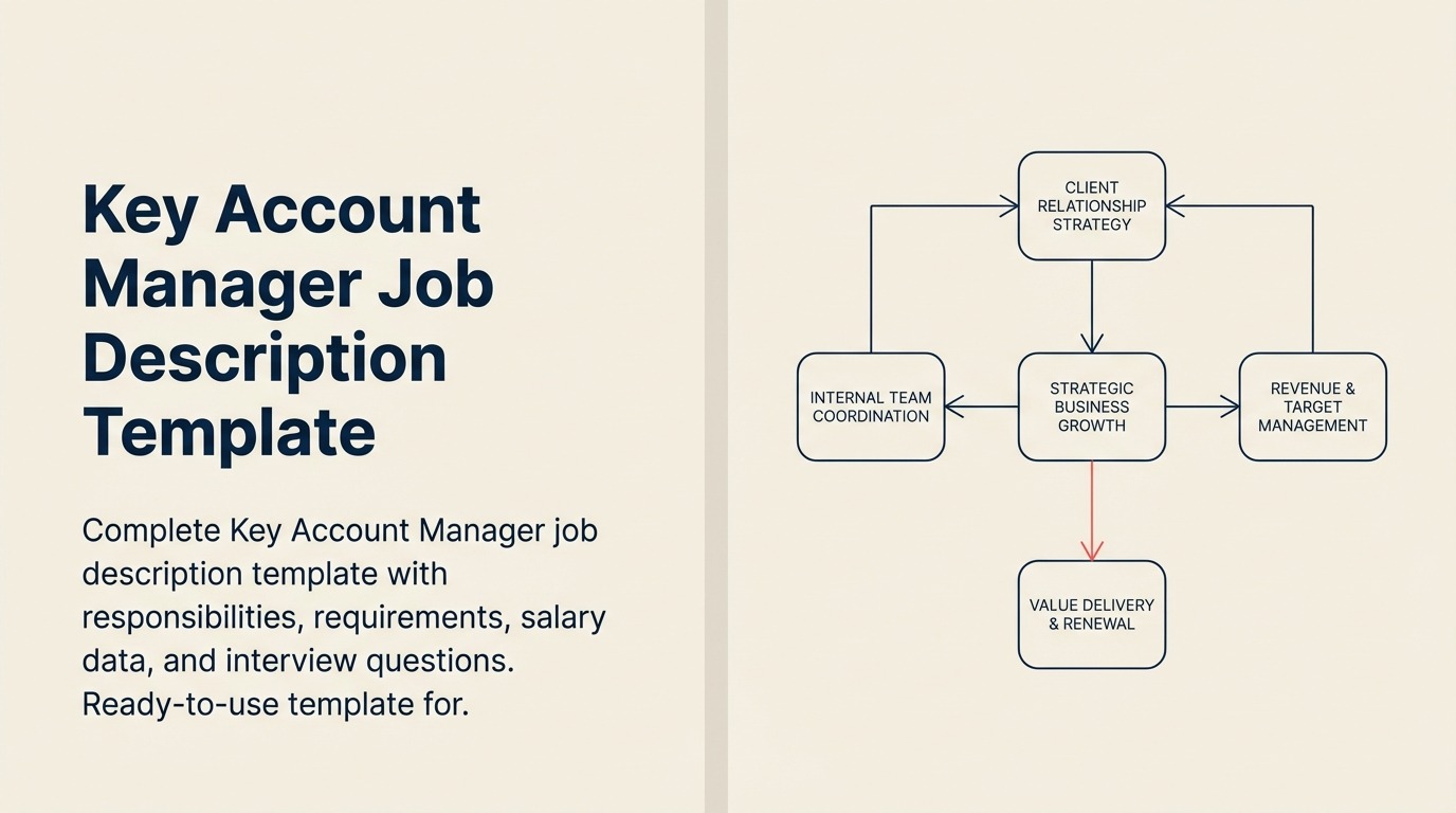 Key Account Manager Job Description illustrated with a strong partnership knot joining a client portfolio ring to an expansion branch